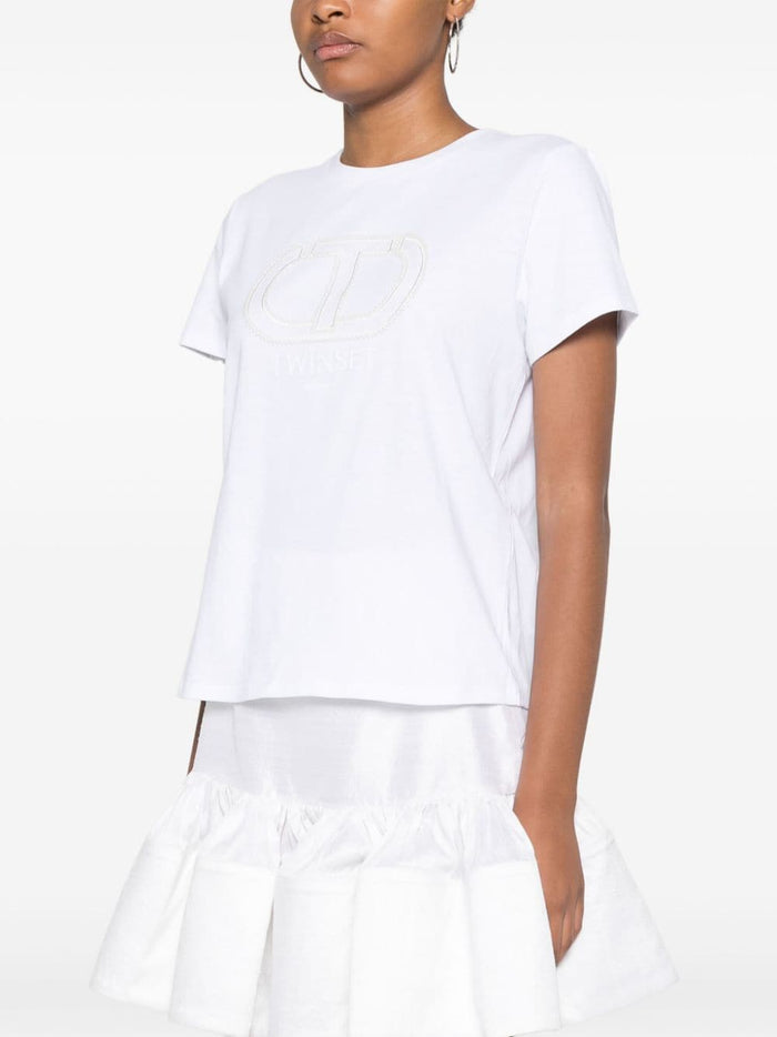 Twinset T-shirt Bianco Donna 4