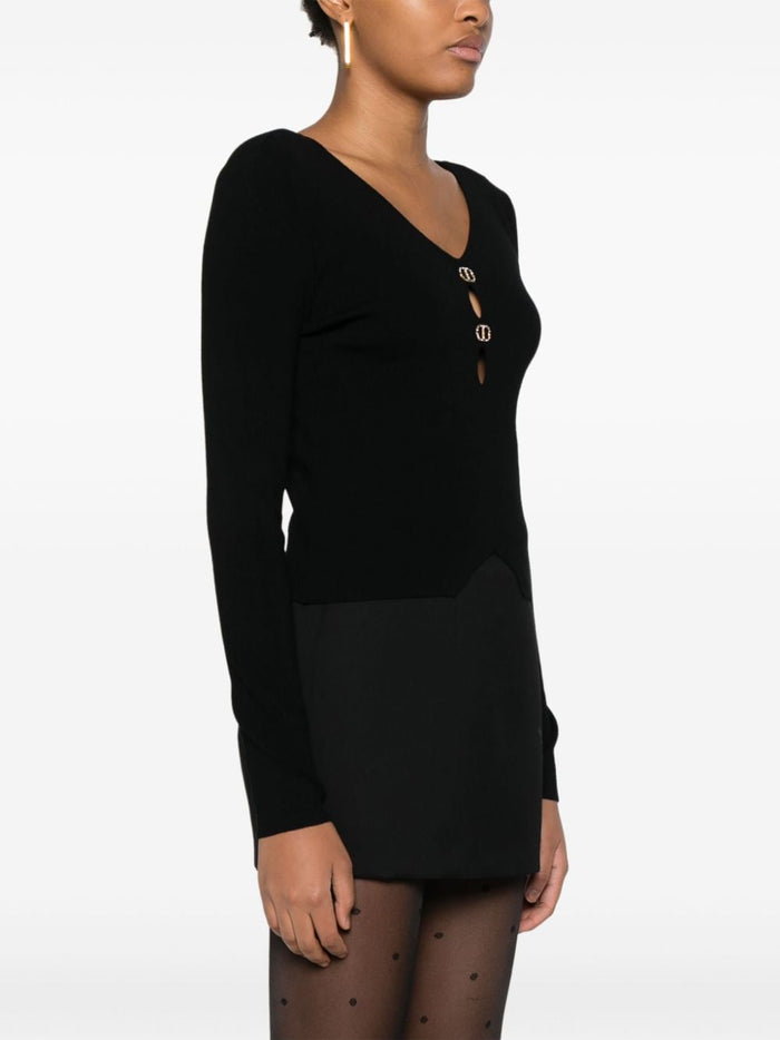 Twinset Maglia Nero Donna 3