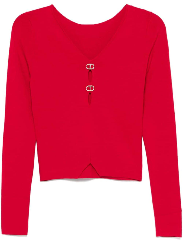 Twinset Maglia Rosso Donna 1