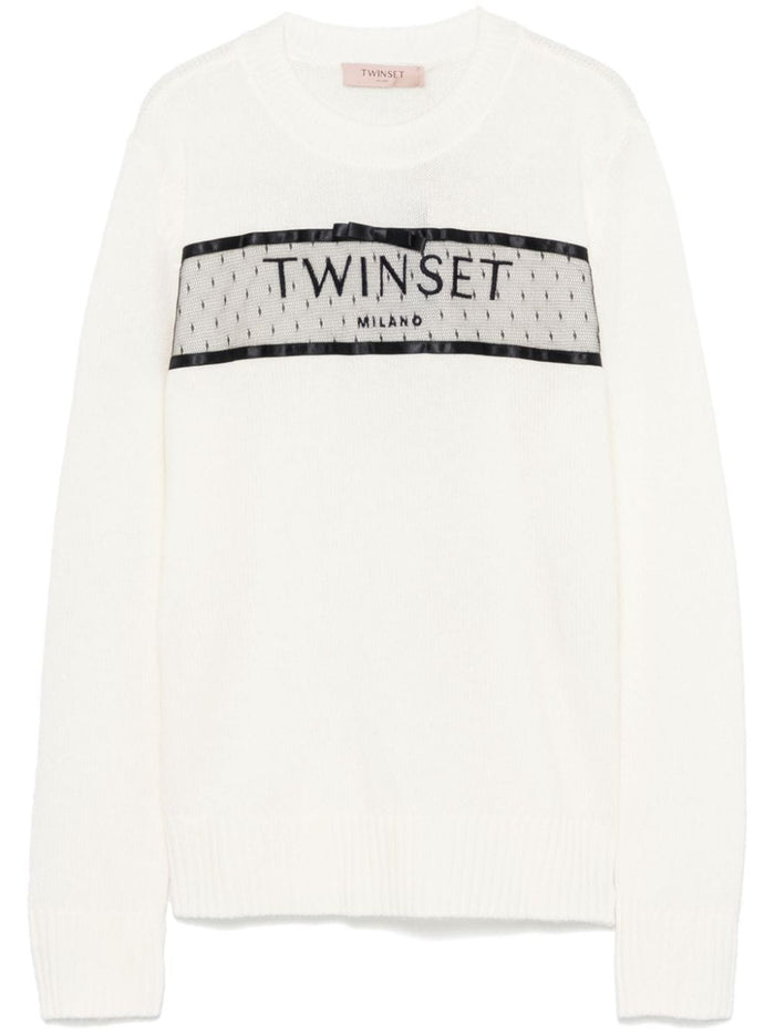 Twinset Maglia Bianco Donna 1