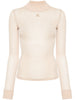 Courreges Top Beige Donna Lupetto 5