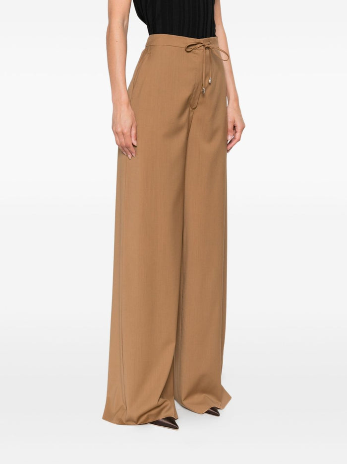 Max Mara Damen Hose mit Kordelzug in braun 1