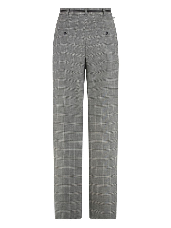 Max Mara Pantalone Grigio Donna a Quadri 2