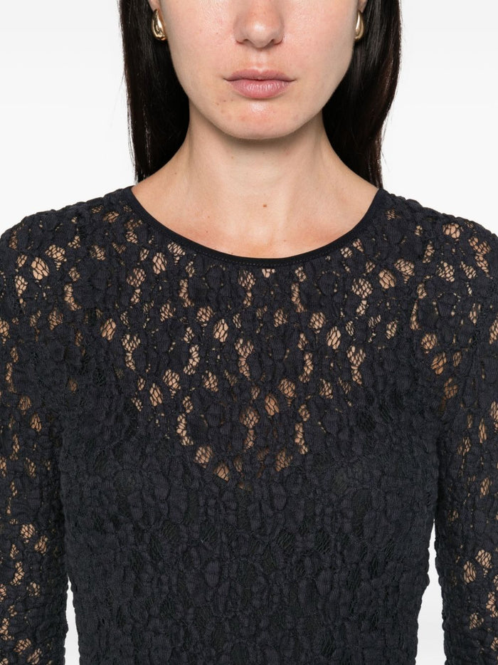 Max Mara Abito Blu Donna Pizzo 4