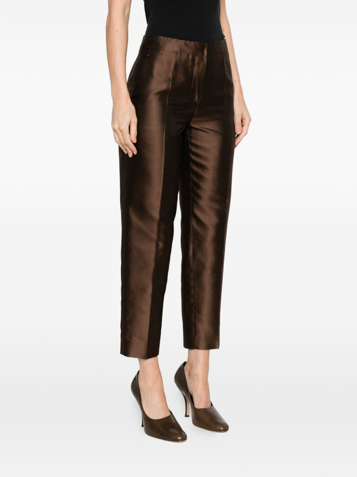 Max Mara Pantalone Pince Donna Marrone 1