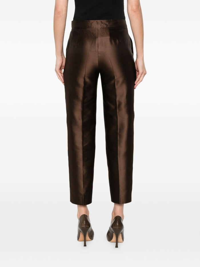 Max Mara Pantalone Pince Donna Marrone 3