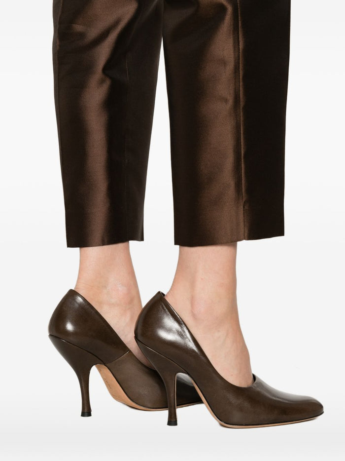 Max Mara Pantalone Pince Donna Marrone 4