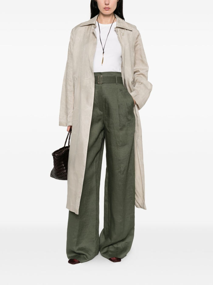Max Mara Pantalone Gamba Ampia Donna Verde 2