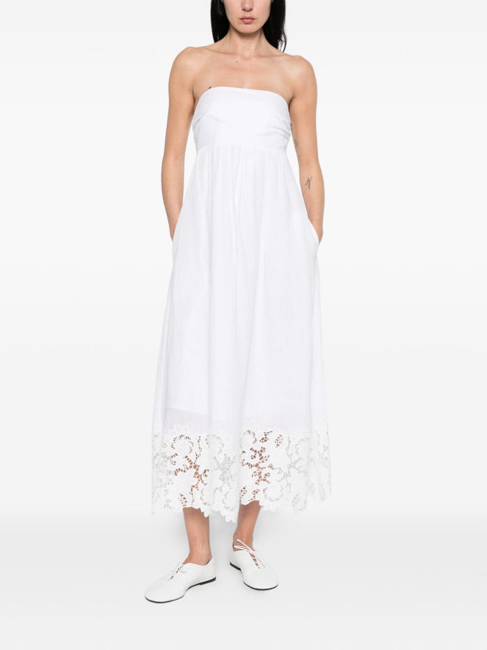 Max Mara Abito Midi Scena Donna Bianco 1