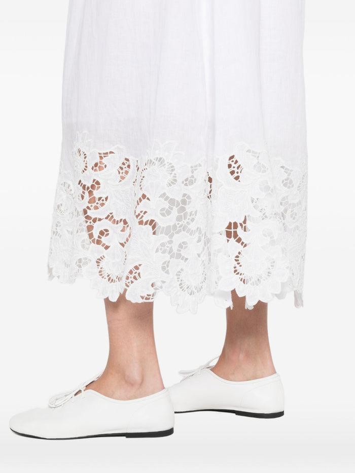 Max Mara Abito Midi Scena Donna Bianco 4