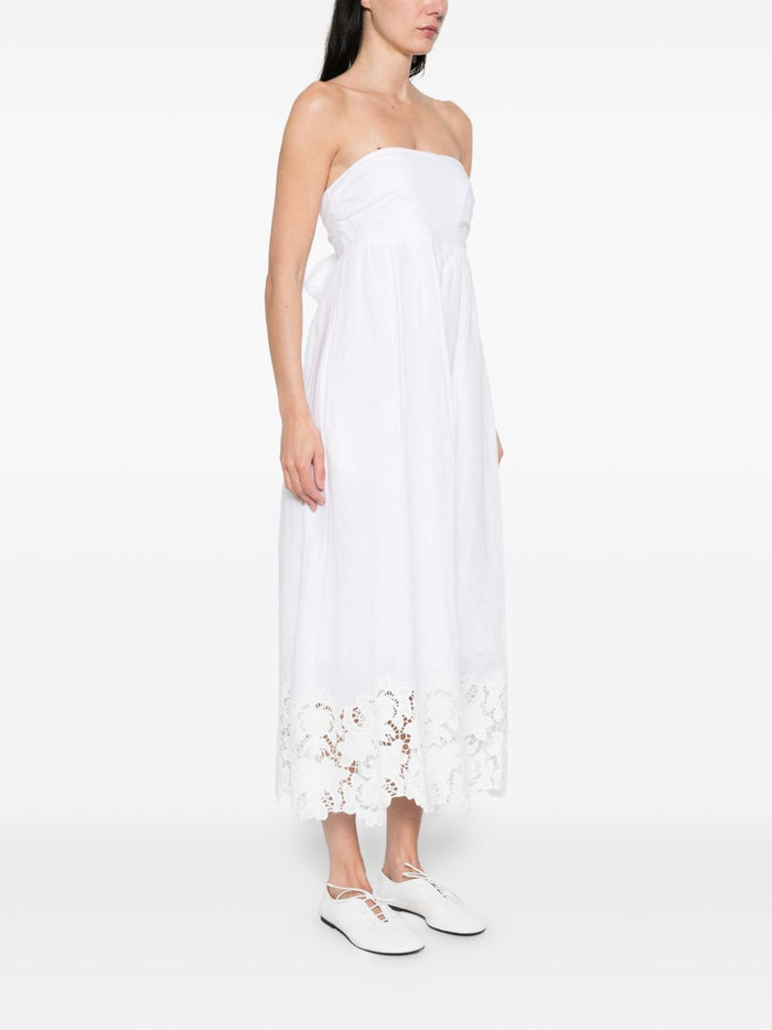 Max Mara Abito Midi Scena Donna Bianco 2