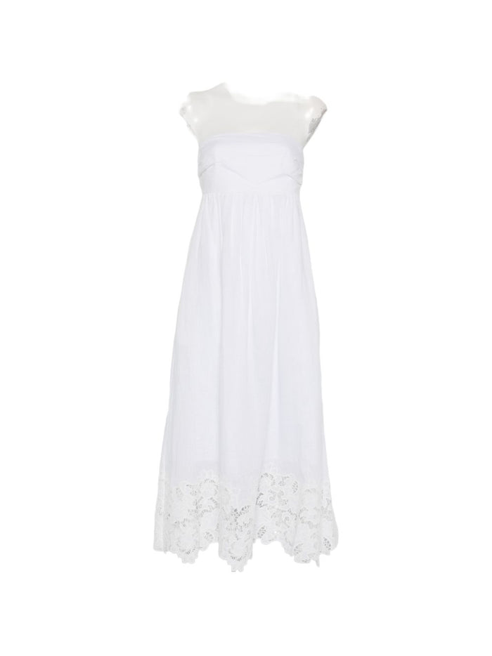 Max Mara Abito Midi Scena Donna Bianco 5