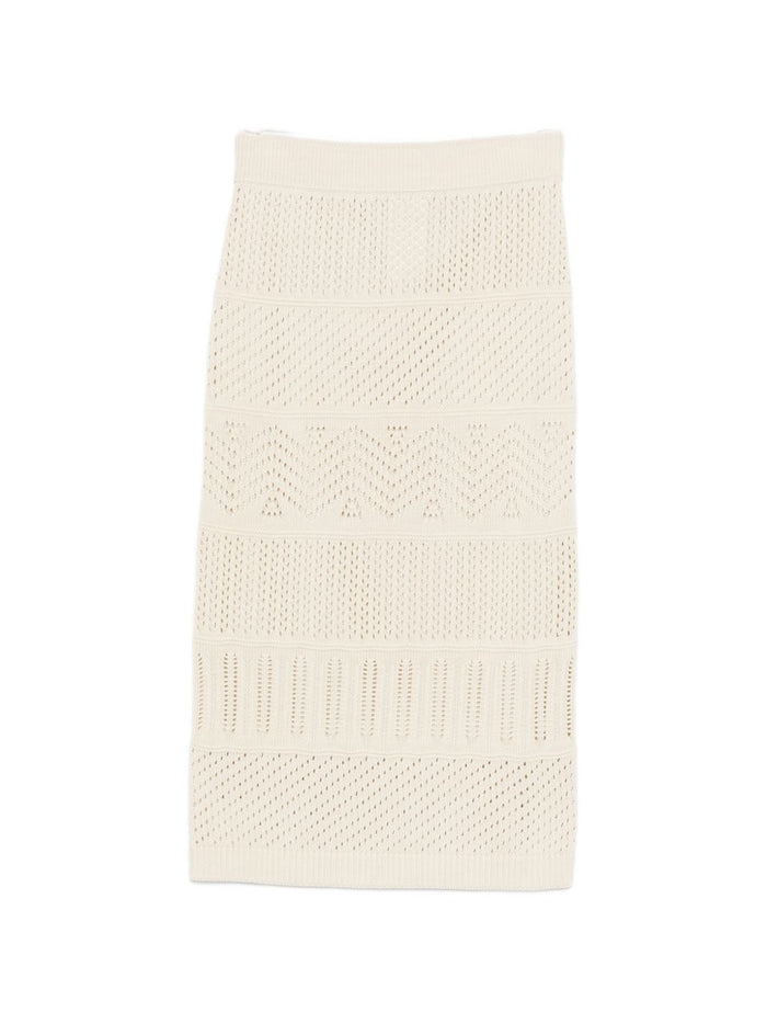 Max Mara Gonna Mito Donna Beige 5