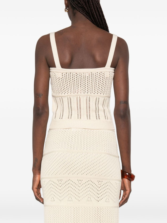 Max Mara Top Pesi Donna Beige 3