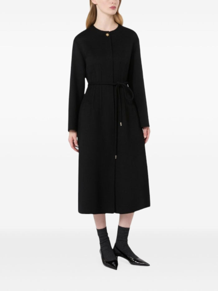 Max Mara Studio Cappotto Nero Donna 2