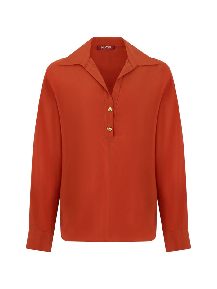 Max Mara Studio Camicia Arancione Donna 1