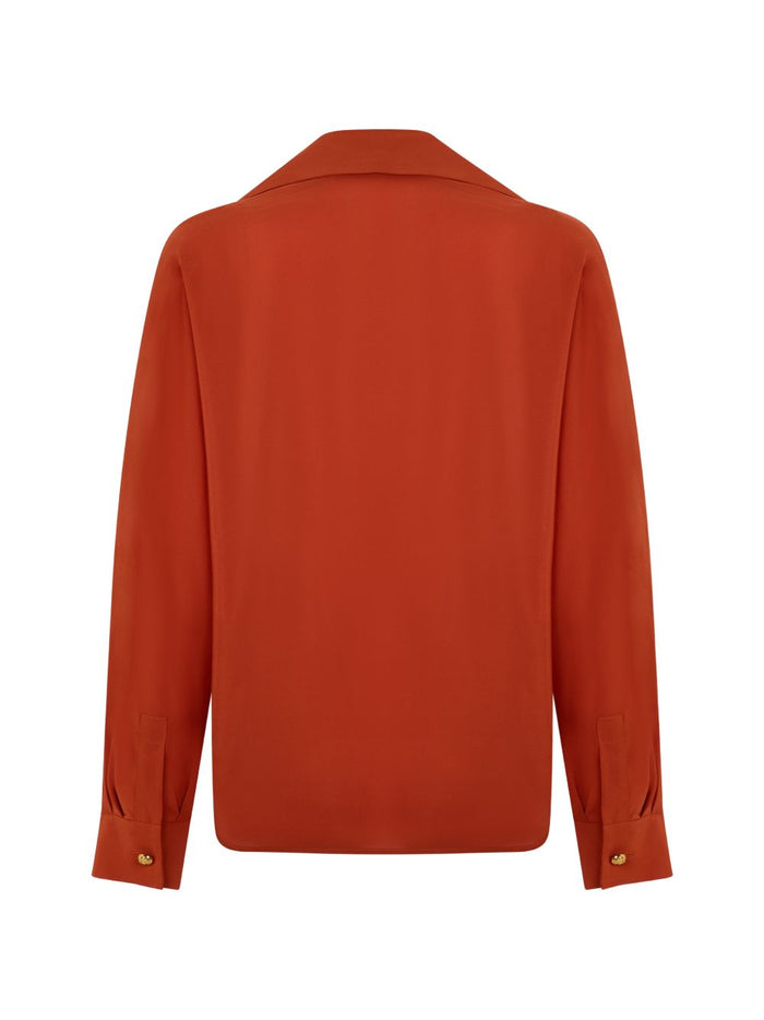 Max Mara Studio Camicia Arancione Donna 2