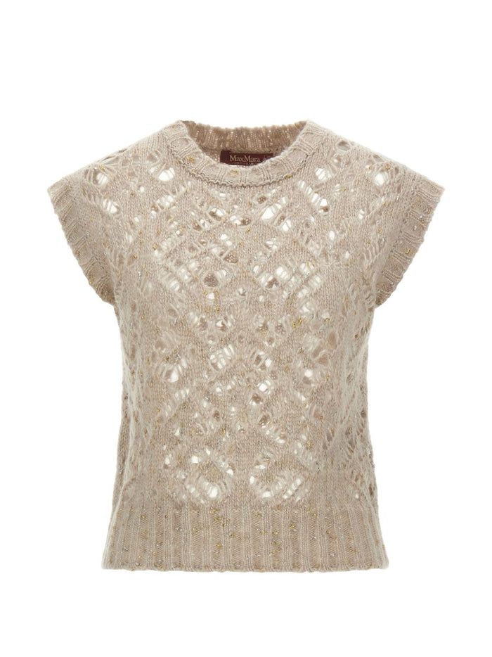 Max Mara Studio Gilet Beige Donna 1