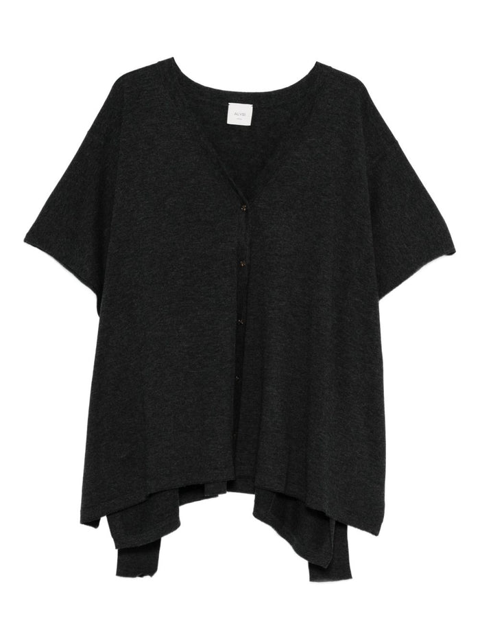 Alysi Damen Strickjacke in grau 1