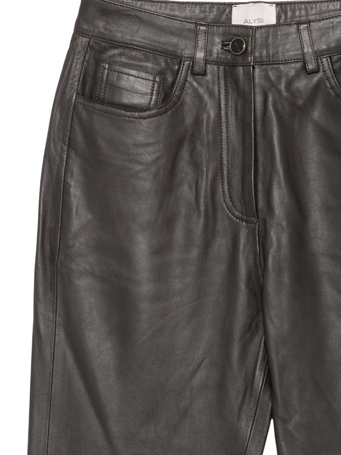 Alysi Pantalone Marrone Donna 3