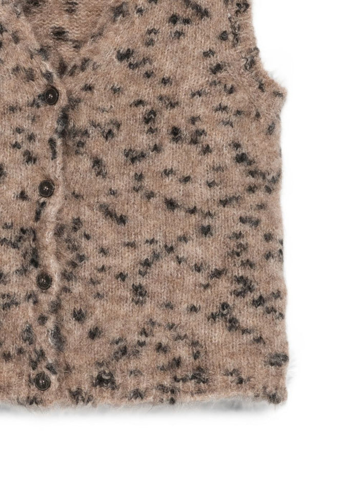 Alysi Gilet Marrone Donna 3