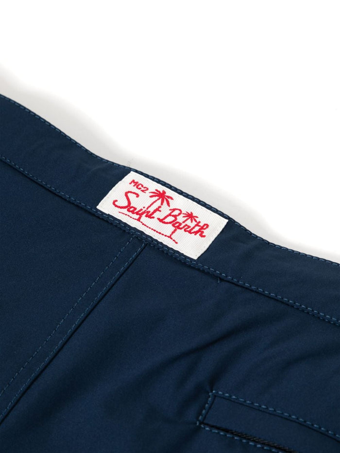 Mc2 Saint Barth Herren-Boxershorts in einfarbiger Blau 3