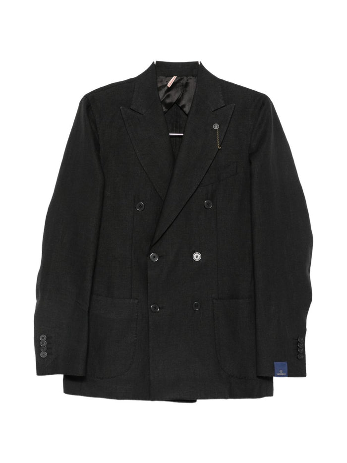 Santaniello Men's Black Suit 1
