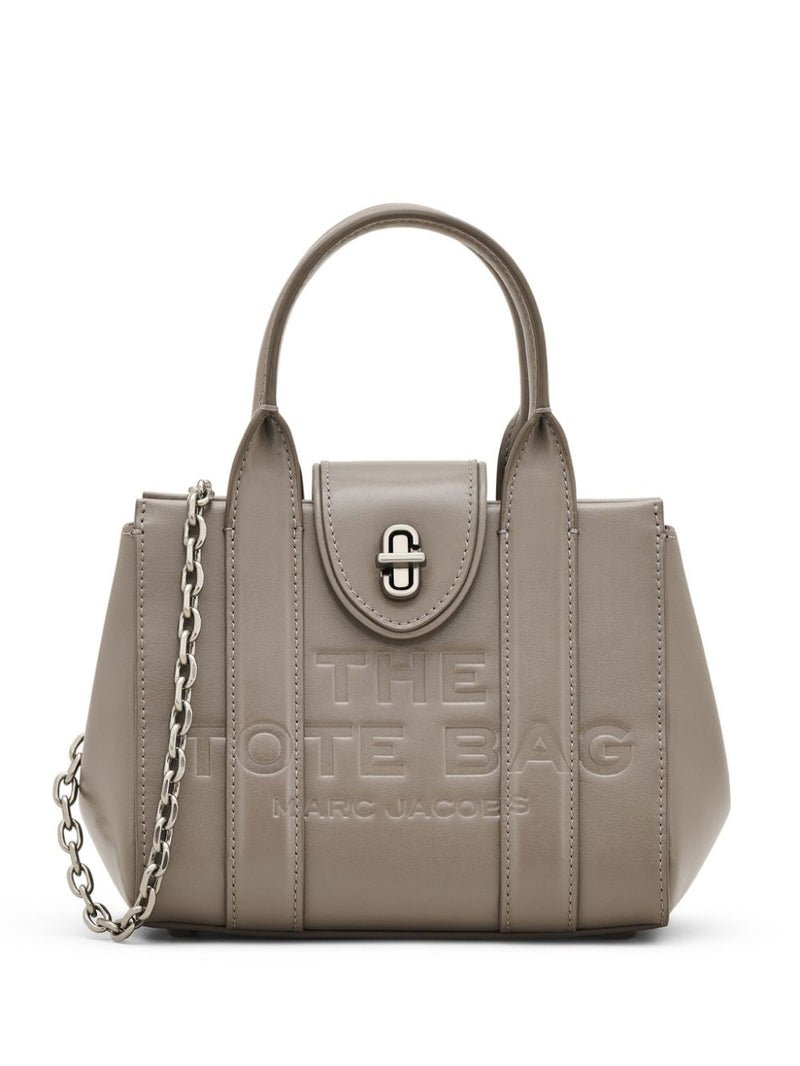 Marc jacobs the turnlock crossbody tote bag damentasche grau