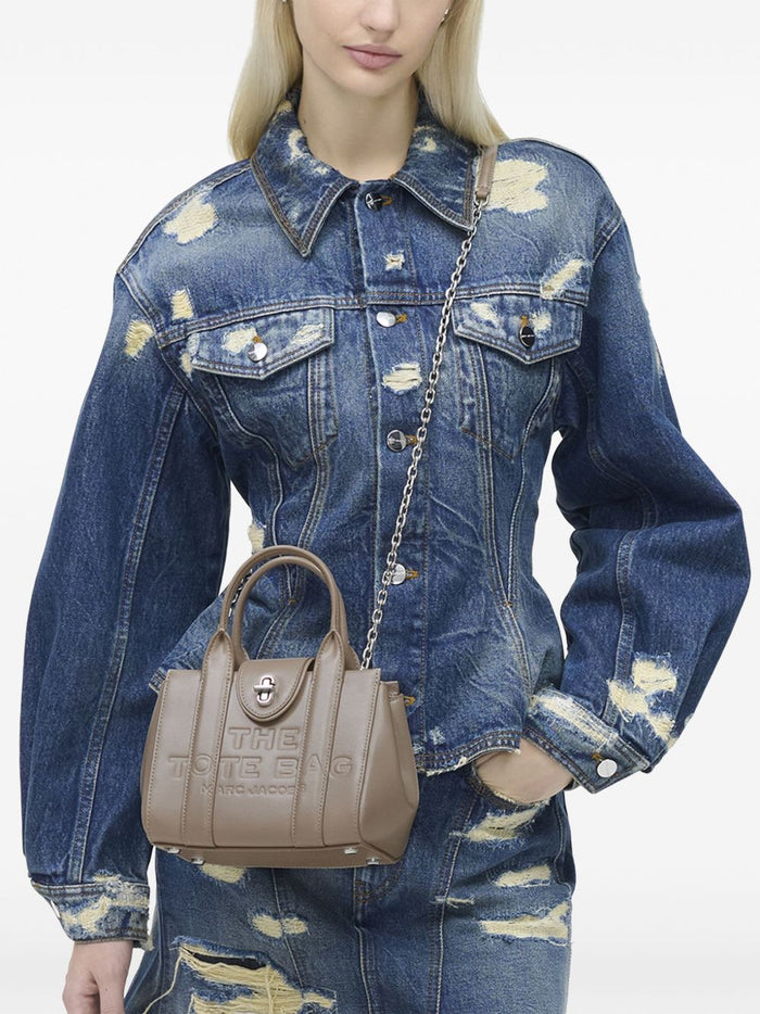 Marc Jacobs The Turnlock Crossbody Tote Bag Donna Borsa Grigio 3