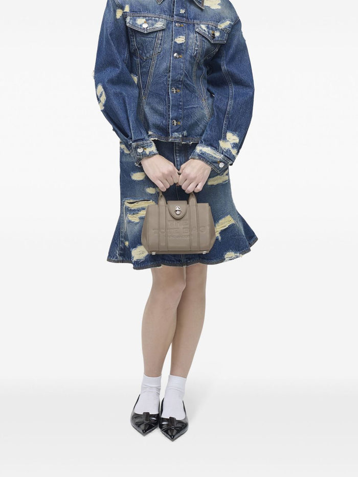 Marc Jacobs The Turnlock Crossbody Tote Bag Donna Borsa Grigio 4