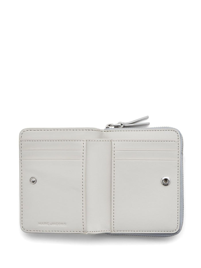 Marc Jacobs Donna Portafogli Argento Mini Compact Wallet 4