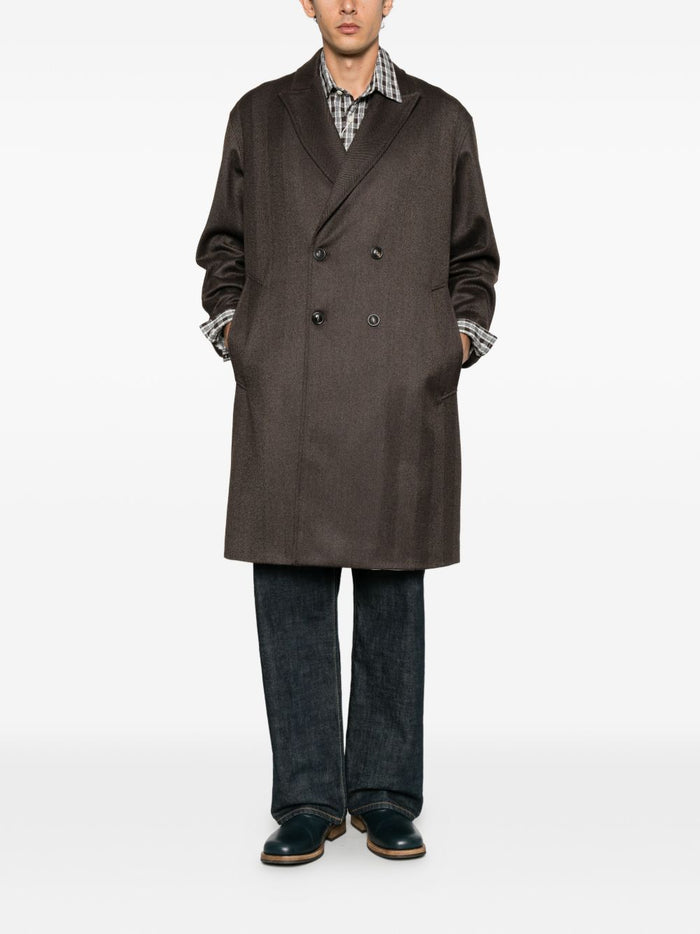 New York Cappotto Marrone Uomo 2