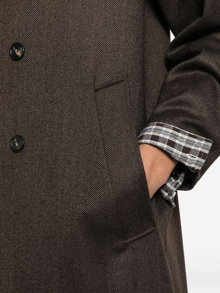 New York Cappotto Marrone Uomo 5