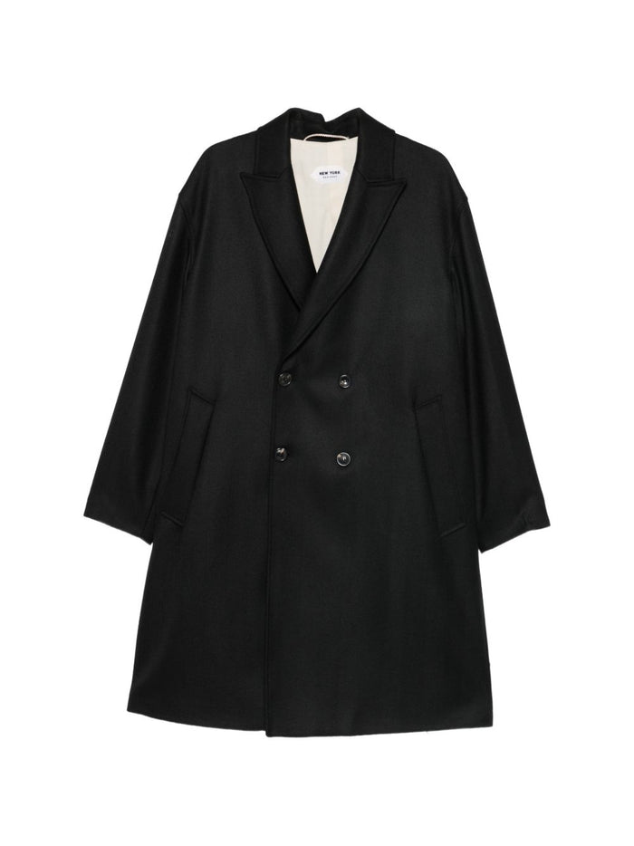 New York Cappotto Nero Uomo 1