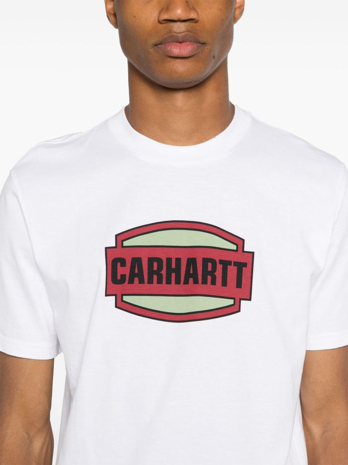 Carhartt T-shirt Bianco Uomo Stampa Logo 4