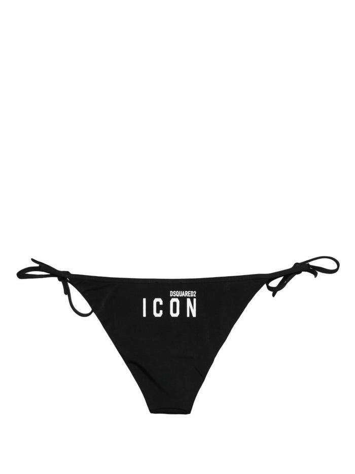 Dsquared2 Slip Nero Donna Logo Icon 3