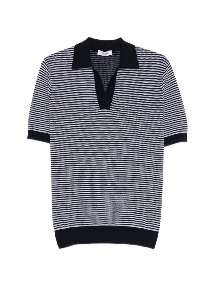 Kangra Polo Righe Uomo Blu 1