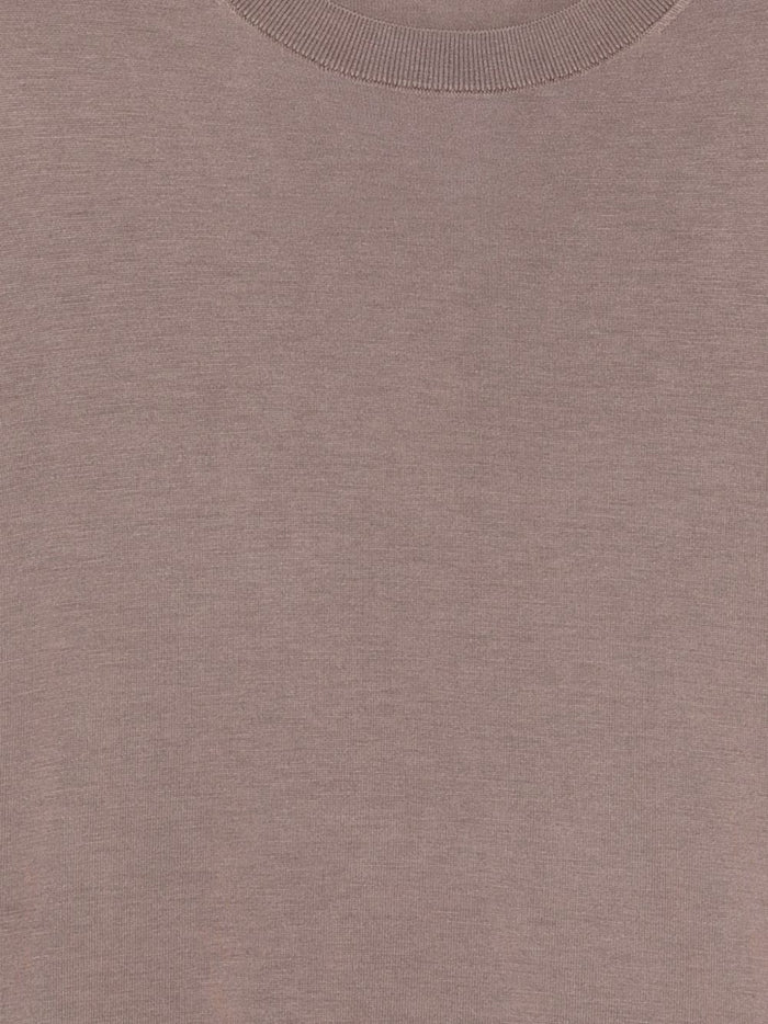 Kangra Men's Short Sleeve Sweater Brown 3