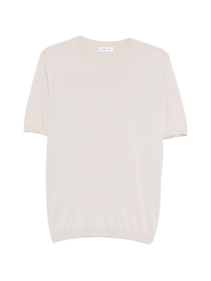 Kangra Maglia Maniche Corte Uomo Bianco 1