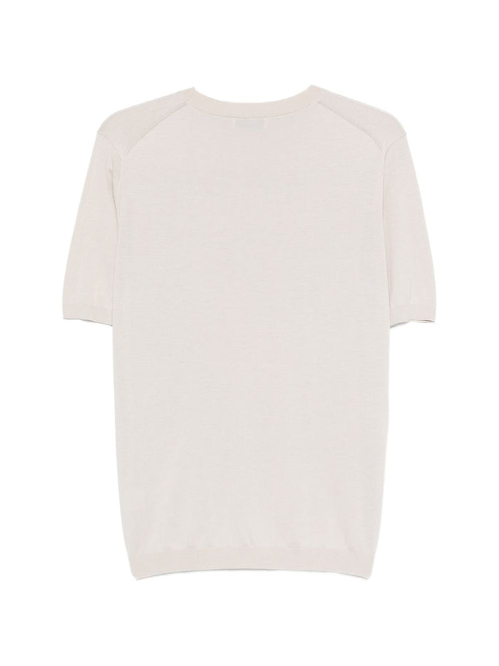 Kangra Maglia Maniche Corte Uomo Bianco 2