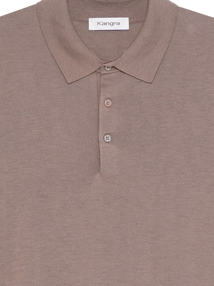 Kangra Men's Three-Button Polo Shirt Beige 3