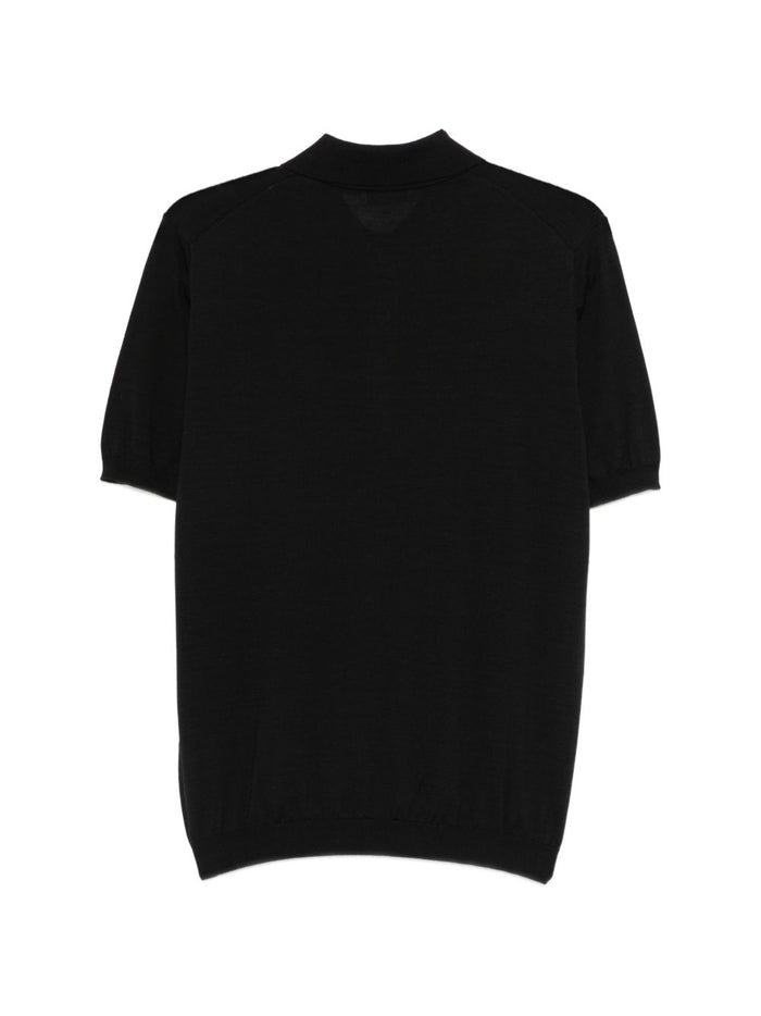 Kangra Polo Tre Bottoni Uomo Nero 2