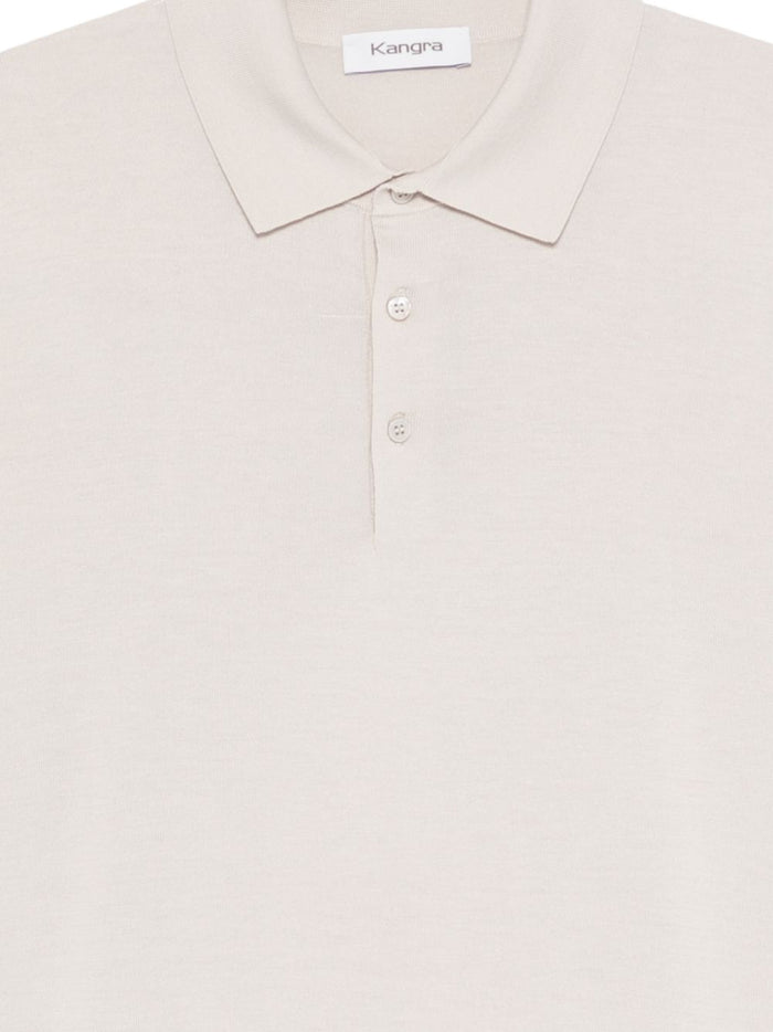 Kangra Men's Three-Button Polo Shirt Beige 3