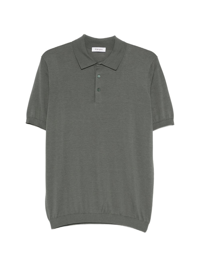 Kangra Polo Tre Bottoni Uomo Verde 1