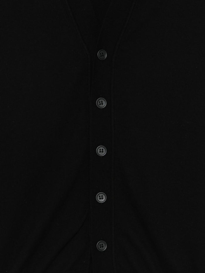 Kangra Men's Black Button-Up Cardigan 3