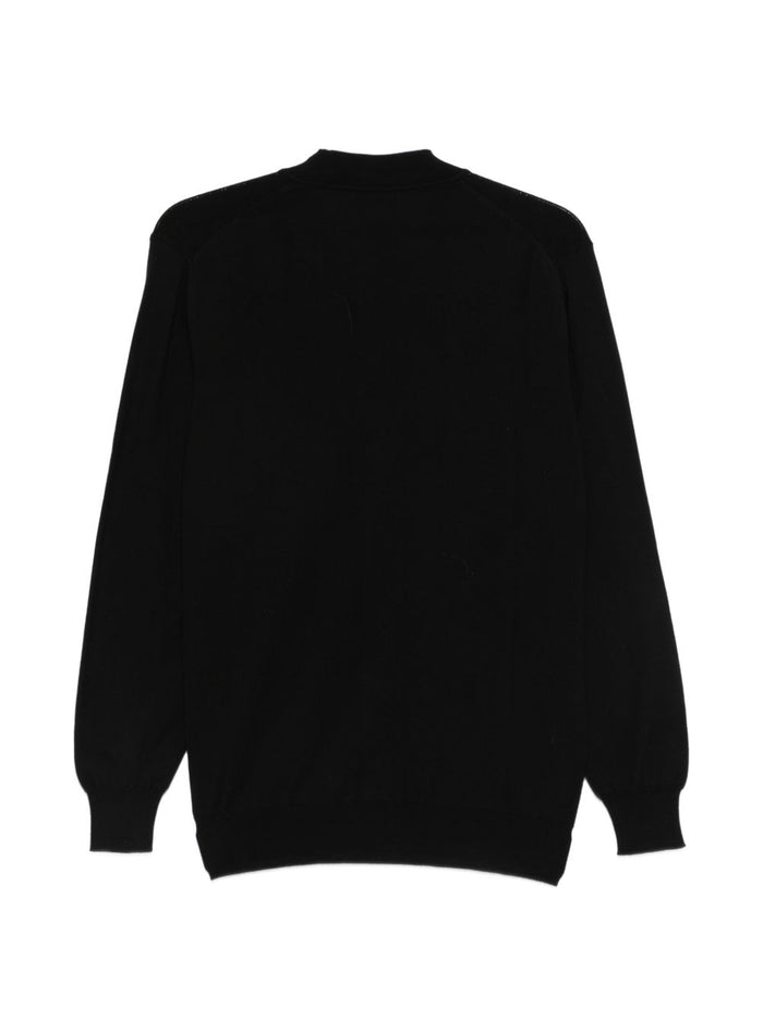 Kangra Men's Black Button-Up Cardigan 2