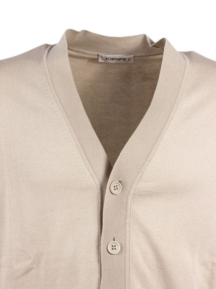 Kangra Cardigan Bianco Uomo 2