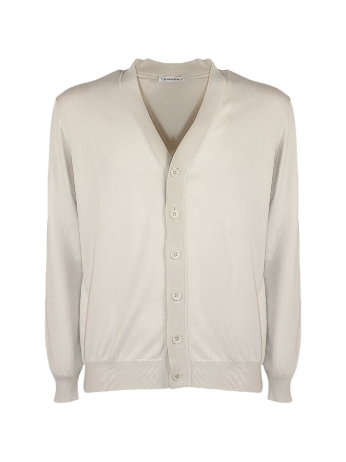 Kangra Cardigan Bianco Uomo 1