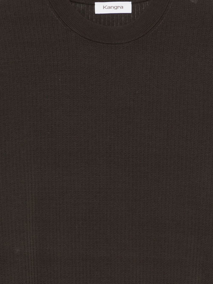 Kangra Men's Ribbed Jumper Brown 3