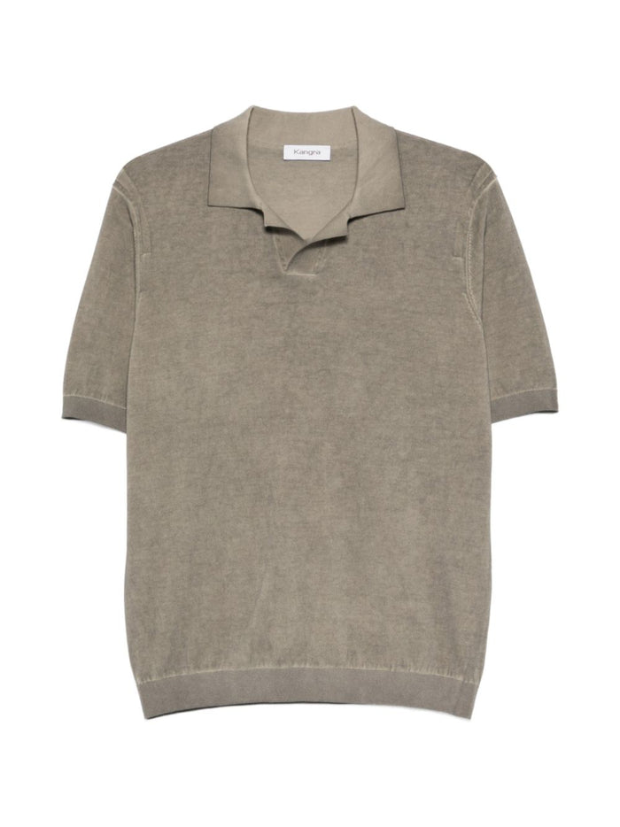 Kangra Polo Lavata Uomo Marrone 1